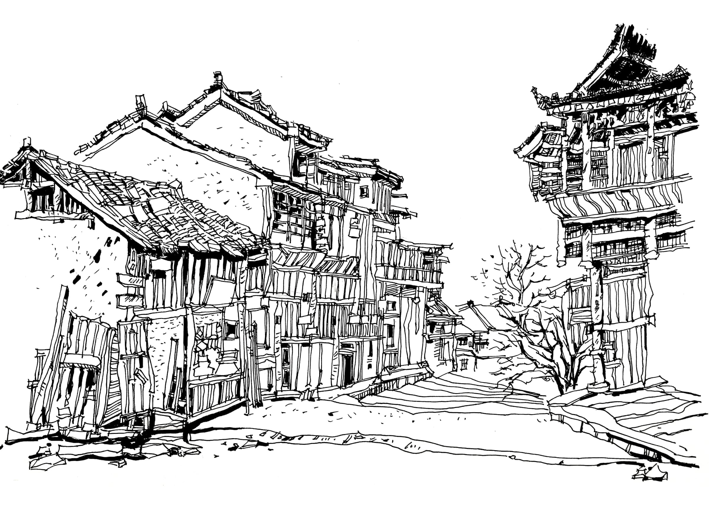 Pen Drawing IV